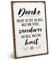 ARTFAVES® Wandbild Holzschild mit Spruch - Denke an das was du hast - Türschild Retro Vintage Deko Bild Geschenk - Glücklichsein, Achtsamkeit