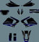 MXP Graphics DST0982 3M Custom Motorcross Aufkleber Motorrad Aufkleber Grafik-Kit für Yamaha DT X 125 2002-2007