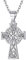ChicSilver Sterling Silver Celtic Knot Cross Pendant Necklace for Women Men Irish Eternity Love Jewelry