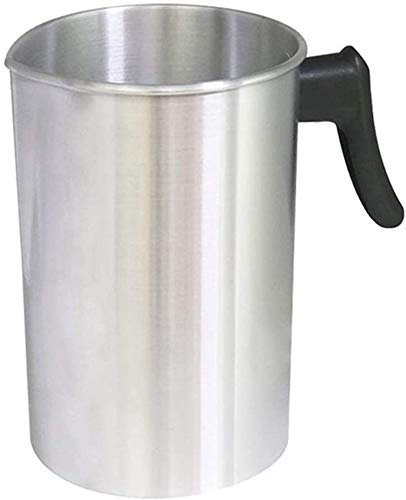 NRANSON Candle Wax Pouring Pot,4 Pounds Pouring Pitcher for Candle Making,3L Aluminum Melting Pitcher Candle Wax Melting Pot,Dripless Pouring Spout & Heat-Resisting Handle Designed
