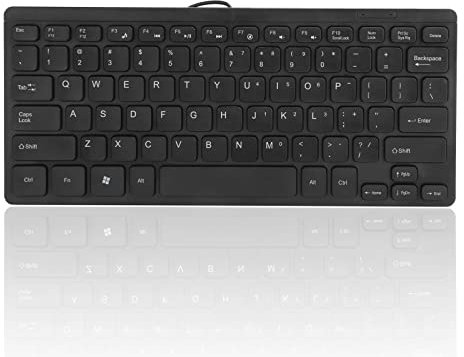Slim USB Wired Small Compact Mini Computer Keyboard,Wired Waterproof Multimedia Kaypad Portable Laptop Accessories for PC Desktops Laptop