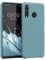 kwmobile Hülle kompatibel mit Huawei P30 Lite Hülle - Silikon Handy Case - Handyhülle weiche Oberfläche - kabelloses Laden - Arctic Night