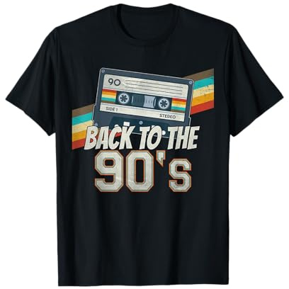 Uomo Donna Bambino Vintage Retro Back To 90's Maglietta