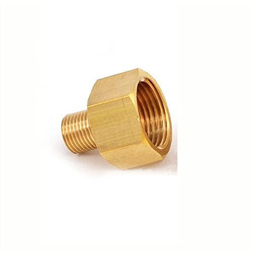 Mdingbao-Brass Connector Fitting Copper M/F 1/8,1/4,3/8,1/2 3/4 BSP Male To Female Threaded Brass Coupler Adapter Brass Pipe Fitting, Garden hose connector ( Thread Specification : 01F 01M )