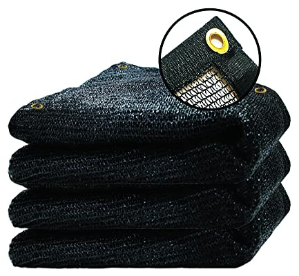 Vocray 3X6M Schattennetz Schwarz, 90% Schattierungsgrad UV-stabilisiert, Schattiernetz Schattentuch für Pflanzen Gemüse Gewächshaus, Schattiergewebe Sonnenschutz für Garten Terrasse Pergola