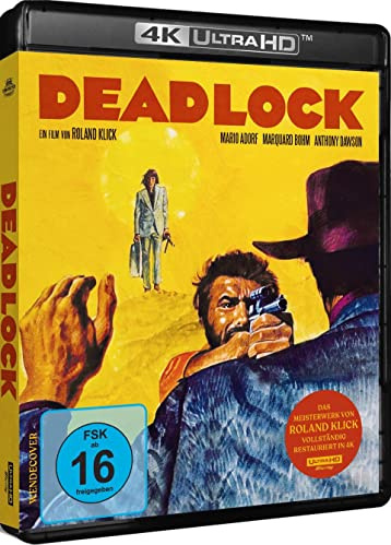 Deadlock - Das Meisterwerk von Roland Klick - Vollständig Restauriert - Limited Edition 500 Stück. Mit Mario Adorf, Anthony Dawson und Marquard Bohm. (4K Ultra HD) [Blu-ray]