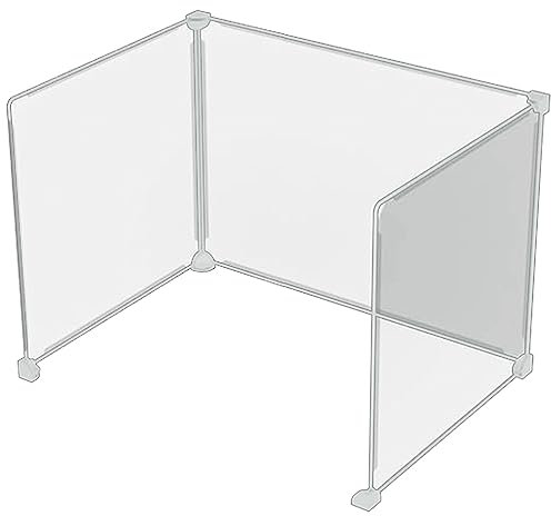 Zerodeko Portable Desk Privacy Divider Shield for Student Desks Desktop Sneeze Guard Shield Partitions Clear Desk Dividers for School Classroom Kindergarten Restaurants Libraries Portable Screen