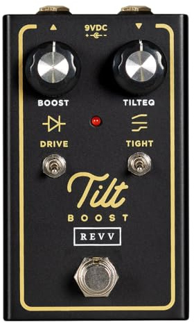 Revv Clean Boost Gitarren-Effektgerät 3-Wege-Tight Switch True Bypass Neigungs-EQ