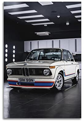 JUNNA Classic Sport Auto Poster für 2002 BMW Turbo Supercar dekorative Malerei Leinwand Wand und Kunst Bild Familie Schlafzimmer Dekor 30 x 45 cm