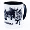 Bodybuilding Hantel Tasse mit Name personalisiert Fitness Becher Kaffeetasse Bodybuilder Sportler Geschenkidee Kraftsportler Krafttraining Trainer Gym Geschenk Mann Männer Deko Gadget Keramik 330 ml