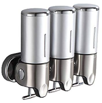 Seifenspender Seifenspender , Wandmontierter 3-Kammer-Seifenpumpen-Shampoo-Spender, Familienhotel-Badezimmer-Duschpumpen-Flaschen-Seifenspender-Pumpe Badezimmerzubehör (Color : ORO, Size : 1500ml)