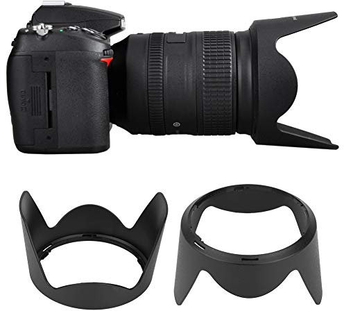 Hb 50 Gegenlichtblende,Reversible Kamera-Gegenlichtblende Schwarze Gegenlichtblende Hb 50 Qualität Abs Gegenlichtblende für Af S 28 300 Mm F3.5 5.6G Ed