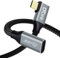 DCHAV 100W USB C to USB C Cable Male Female 10Gbps Data Transfer 4K Video Output Fast Charging 90 Degree 3.1 Gen 2 PD 20V 5A Nylon Braided for Phone Tablet Laptop (0.5M)