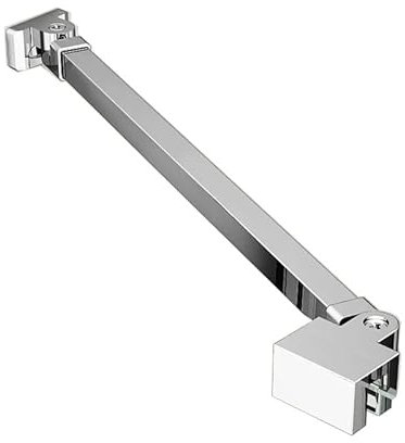 2 Stück Ersatz 50cm Stabilisator Winkel flexibel einstellbar Wandmontage Edelstahl Haltestange Stabilisierungsstange für Glasstärken 5-8 mm für Duschabtrennung Duschwand Duschkabine Seitenwand