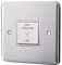 Albert Austin Fan Switch Strong Durable Material Soft Round Corners Easy to Install with Fixing Screws Residential Commercial Use Polished Sleek Design UK Standard Power Switch PGM 33582 Brushed Steel