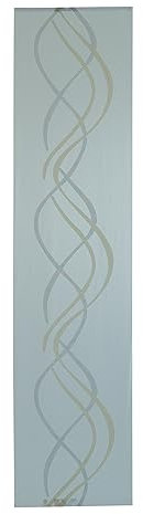 Homing Schiebegardine transparent | Wellen modern | dekorativ gelb