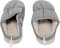Zapatilla con Calefacción Eléctrica USB Zapatillas con Calefacción USB PVC de Felpa con Interior Suave y Parte Inferior Antideslizante para Uso Doméstico o en Automóviles (Gris)