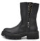 IF Stivali Stivaletti Anfibi Biker Motociclista Caviglia Con fibia Da Donna Zip Strass Doppio Uso YG900 Nero N.39