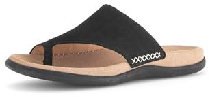 Gabor Damen Pantoletten | Frauen Slipper | Best Fitting | sommerclogs | Hausschuhe | Zehentrenner | Schlupfschuhe | schluepfschuhe | schwarz | 42 EU - 8 UK