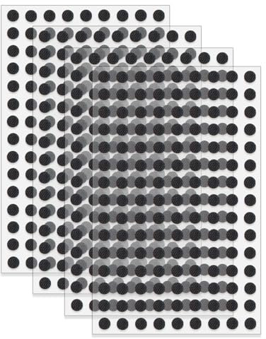 zoerbufan Klettpunkte Selbstklebend 10 mm, Klett Klebepunkte 270 Paar, Self Adhesive Klebend Klettverschluss für Handwerk auf Papier, Kunststoff, Glas, Leder, Metall (Schwarz)
