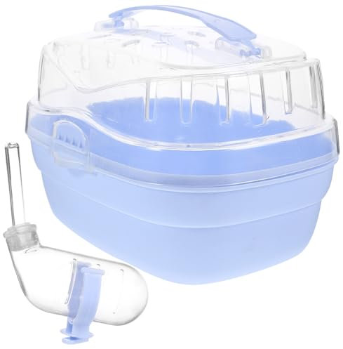 BESPORTBLE Tragbare Transportbox Für Kleintiere Hamster Und Meerschweinchen Ausflugskäfig Mit Belüftungsfenster Blau Reisen Und Outdoor-aktivitäten