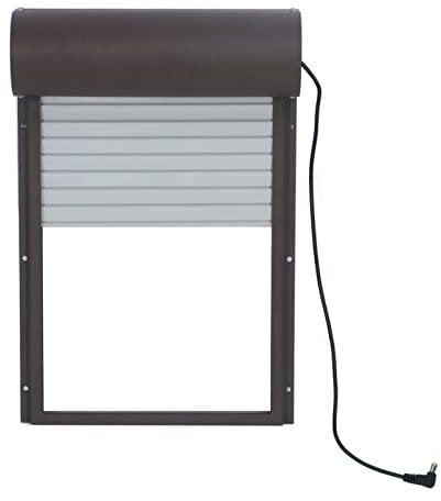 Elektrische hühnerklappe,Automatische Hühnerstalltür,Türöffner Hühnerstall,Hühnerklapp mit Timer Entengans 100‑240V, Inklusive Schieber Mit Führungsschienen, Sichere