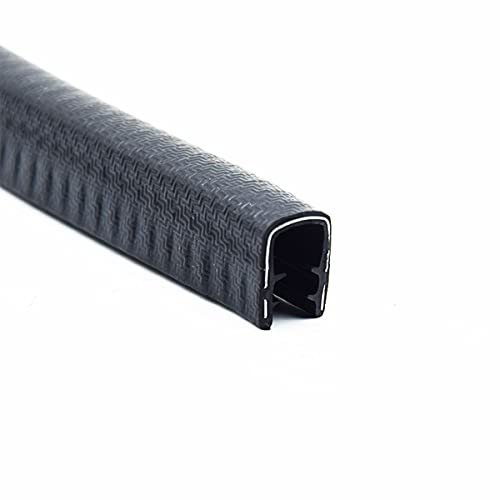 U Channel Edge Trim,Edge Trim U Shape Rubber Seal, Car Door Edge Protector for Metal, Glass and Boat, Edging Trim Fit for Most Car, Easy Install Without Stick(18mmx26mmx13mmx1m)