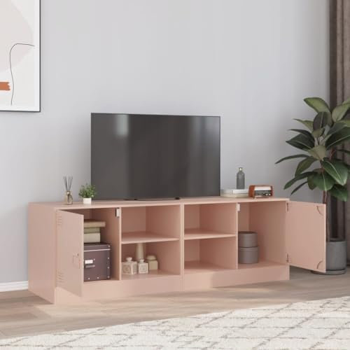 ZEYUAN Muebles para TV 2 Unidades Acero Rosa 67x39x44 cm, Mesa TV, Mueble TV Salon, Mueble Television, Mesa Television, Muebles De Salon, Mesa Salón TV - 841694