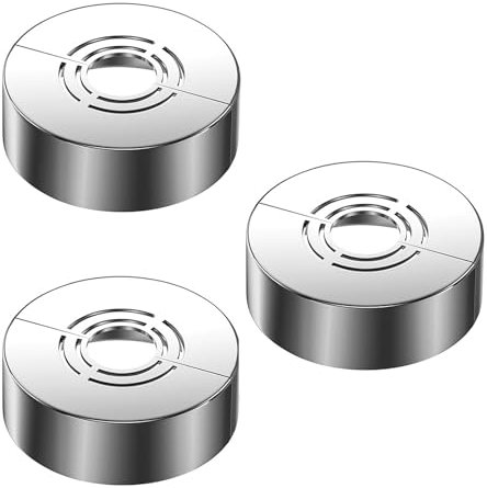 3 Stück Heizungsrohr Rosette,Heizungsrohr Abdeckung,Rosetten für Heizkörperrohre Wasserhahn,Abnehmbar heizkörper rosette,Rosette Duscharmatur Abdeckrosette Geteilt für 20MM