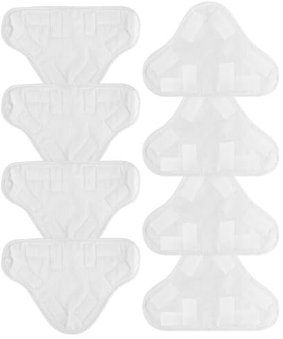 SIMDAO 8PCS Steam Mop Pads, Microfibre Cloth Pack, Steam Mop Replacement Pads Washable Cleaner Cover Cloths, Cleaning Pads for Steam Cleaners, Floor Cleaning Covers for H20 X5 Steam Mop