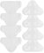 SIMDAO 8PCS Steam Mop Pads, Microfibre Cloth Pack, Steam Mop Replacement Pads Washable Cleaner Cover Cloths, Cleaning Pads for Steam Cleaners, Floor Cleaning Covers for H20 X5 Steam Mop
