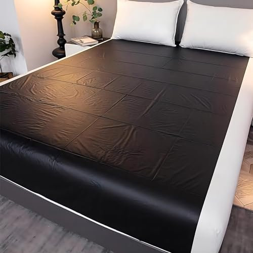 Peadxuno Wasserdichte Bettlaken für Erwachsene - Groß, verdickt, wasser- und ölbeständig, sexy Massagelaken aus PVC für SM-Flirt und Inkontinenzschutz. Matratzenbezug für Bettschutz (2,2 x 2,0 m)