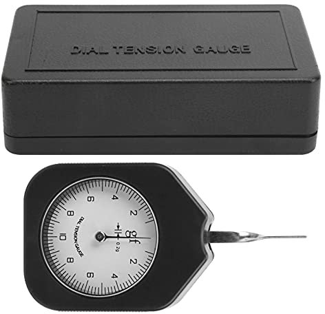 Gearwell Dial Force Gauge, 10g Gramm Zugmessgerät, Druckziehtester für Schalter, Einzel-Nadel Zugkraftmesser