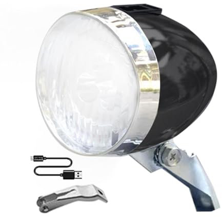 Bikes Front Light | 3 Led Bulbs Front Lighting Riding Equipment,Rechargeable Bikes Lights For Riding At Night, Classic Bikes Headlight, Electric Scooter Light For Safety Lamp