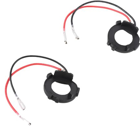 SIXRUN H7-LED-Scheinwerferlampen-Adapter für MK7, Schwarz, Kunststoff, 2 Stück, Halterung für LED-Lampen