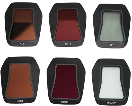 ND16 ND32 ND64 UV-CPL-Filter für AIR3S-Drohne, Reduzierte Belichtung, Stabiles Bild, Hochauflösende Beschichtung, Einfache Installation