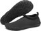 Mishansha Herren Damen Badeschuhe Atmungsaktiv Schnell Trocknend Aquaschuhe Unisex Sommer Wasserschuhe für Outdoor Sports, Schwarz 44 EU