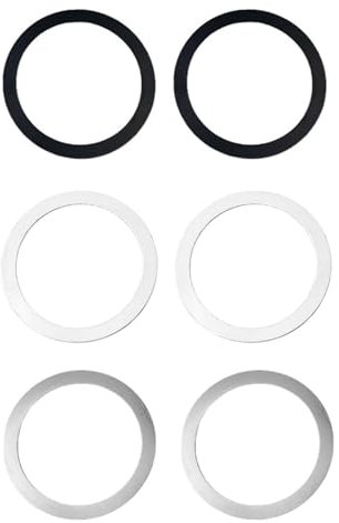 6 Pcs Ring Sticker,Safe Ring,Battery Pack,Support Wireless Charging,Ring For Phone Case Cover,Slim Sticker Plates For Phone,Universal Metal Rings Sticker(SIZE:2.17inch)