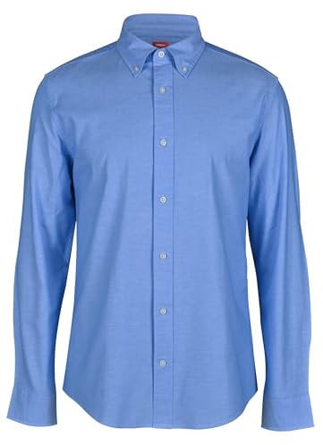 Vasego Regular Fit Long Sleeve Button Down Collar Oxford Shirt for Men | Comfortable and Breathable Light Stretch Casual Stylish Cotton Shirt for Everyday Wear