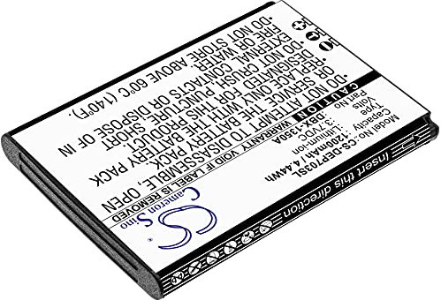Vsdampj 1200mAh/3.7V Battery Compatible with Doro fit P/N: DBX-1350A