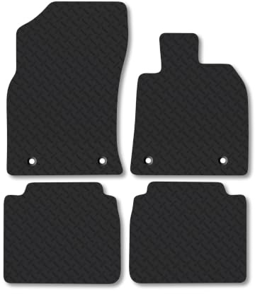 Lexus ES (2019-2025) [Full Hybrid] 5mm Rubber Car Mats | Heavy Duty Rubber Tailored Fit Floor Mats Full Coverage Durable Waterproof Accessories Easy Clean Anti Slip Made in the UK