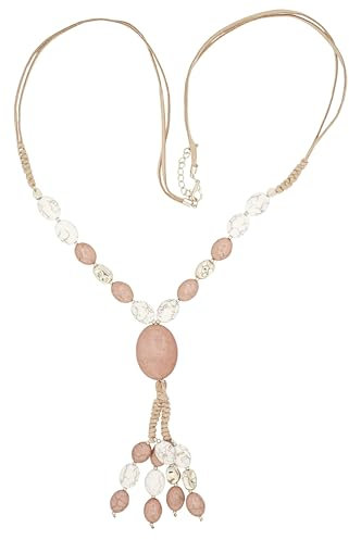 collezione alessandro Lange Kette Marbelle echte Steine an hochwertigem Band