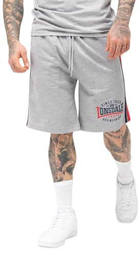 Lonsdale London Sandown Männer Short grau meliert