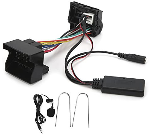 Ldafava Câble Audio Bluetooth Voiture, Adaptateur Bluetooth 5.0 pour Peugeot 207 307 407 308, Kit Mains Libres sans Fil avec Haute qualité sonore, Remplacement Faisceau câbles auxiliaire