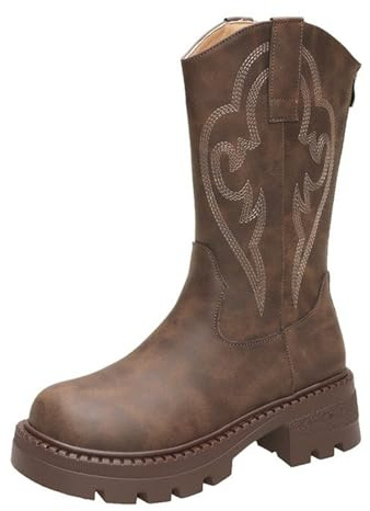 Stivali da Donna Antiscivolo Stivaletti Texani alla Caviglia Casual Stivaletti con Suola Antiscivolo Scarpe Argento Cerimonia Stivali Donna Neri Texani