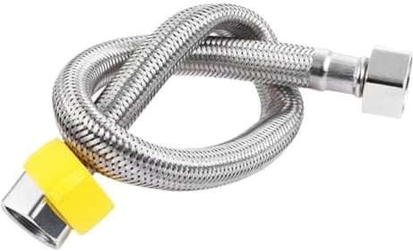 duschschlauch Geflochtener Schlauch 30/50,0 cm 1/2 Zoll Sanitär Flexible Wasserhahn Wasserleitung for Küche Badezimmer(30cm)