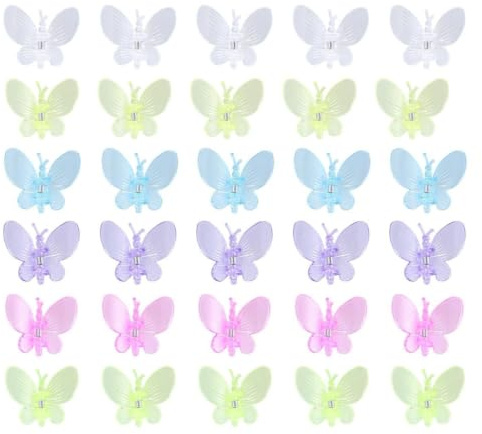 FELTECHELECTR 30 Stück Orchideenclips aus Synthetischem Harz Gartenbefestigungsclips für Pflanzen und Ranken Blumenclips zur Veredelung und Pflanzenstütze im Garten