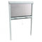 Mosquitera enrollable para ventana de aluminio (170 x 160 cm), color blanco