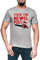 Weihnachten - Fest Das Spindel Post Herren Grau T-Shirt Kurzarm Men's Grey T-Shirt