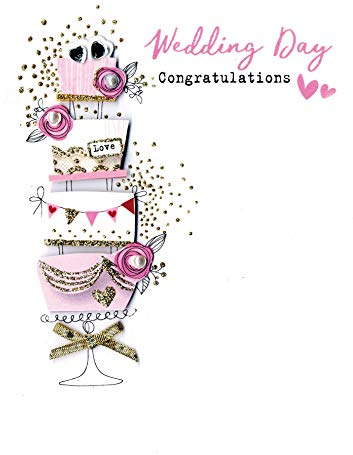 Second Nature Wedding Day Congratulations Irresistible Greeting Card Embellished Cards IRS048